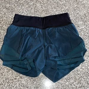 Lululemon teal blue green shorts